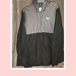 Victoria's Secret PINK Black and Gray Windbreaker